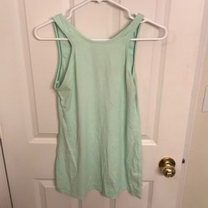 High neck LULULEMON teal tank top